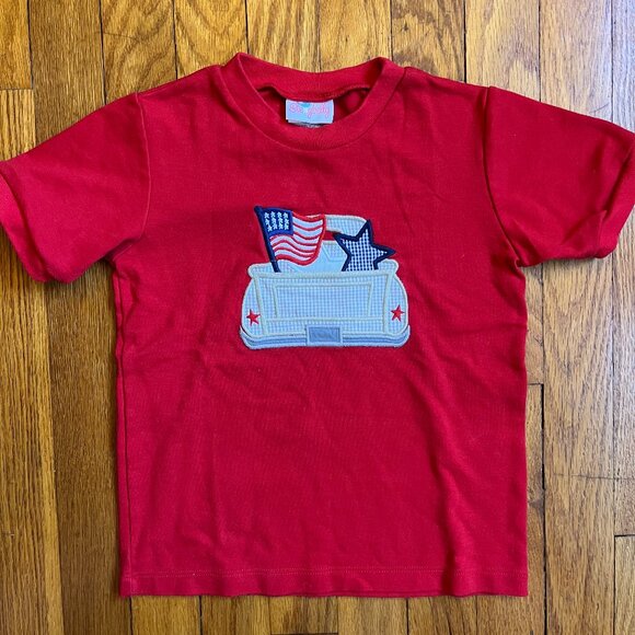 Stellybelly 4th of July Appliqué Tee, 3T - Picture 1 of 2
